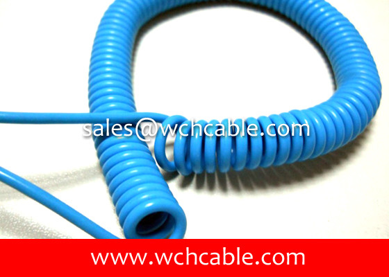 China China Made UL Verified TPU Flexible Spiral Cable By High Purity Copper Conductor supplier