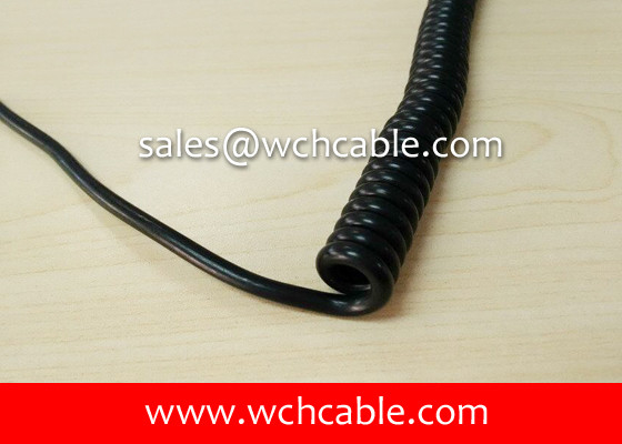 China UL20413 Gas Resistant TPU Sheathed Spiral Cable supplier
